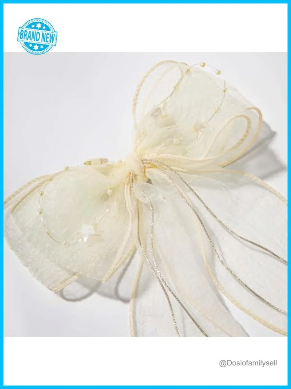 Tulle Bow Hair Clips with Alligator Clips for Girls